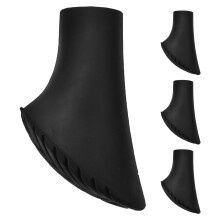 Walking Stick Tip Silicone Black 4pcs