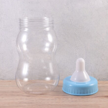 Babyfles spaarpot blauw PVC 1 stuk