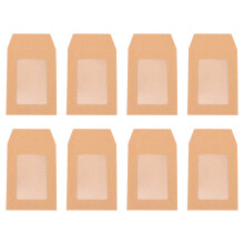 Kraft Coin Envelopes with Clear Window 25 pcs
