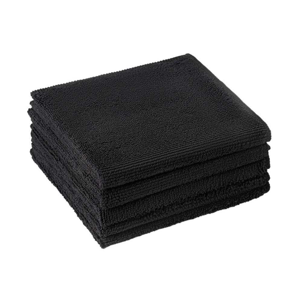 Microfiber Cleaning Cloths Thickened Absorbent Reusable 3 Black 9329345635618