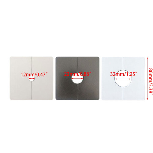 Wall hole decorative cover square escutcheon plate 1 pc 1