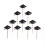 OUNONA afstudeercupcake toppers 20 stuks 1