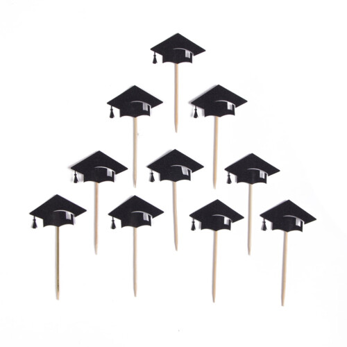 OUNONA afstudeercupcake toppers 20 stuks