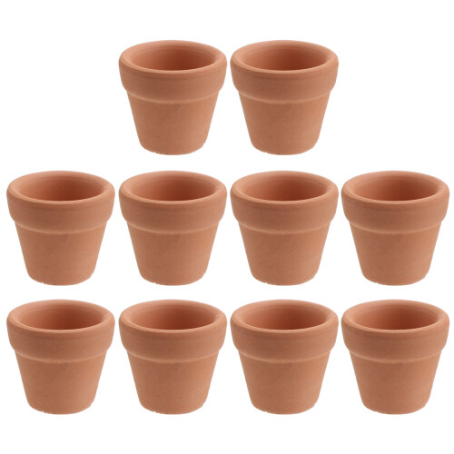 Terrakotta-Töpfe, Keramik-Pflanzgefäße, 10er-Pack