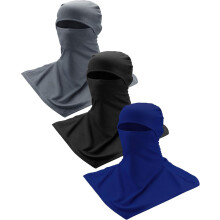 Balaclava de proteção facial contra sol, conjunto de 3 peças