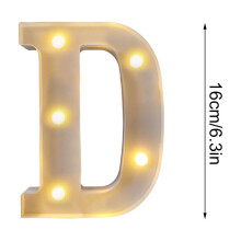 LED-telt med bokstaver, rosa glitter, 110V