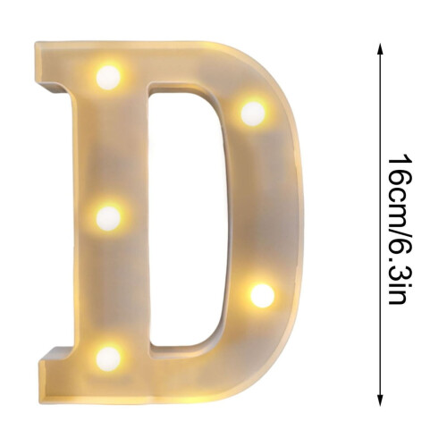 LED-telt med bokstaver, rosa glitter, 110V