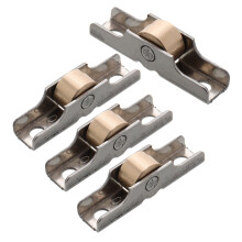 Juego de rodillos de aluminio para puerta mosquitera corredera OUNONA