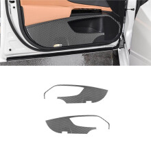Carbon Fiber Front Door Anti Kick Cover Trim Protection Mat for ES 2018-2024 Interior Accessories