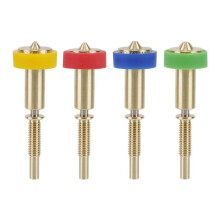 12 Stück All-in-One Messing-Titandüse 0,25/0,4/0,6/0,8 mm Heatbreak-Messing-Titandüse für E3D Revo Hotend-Extruder