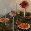 Set di 4 candele blu affusolate con filo lungo, senza profumo. 6