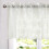 Cortina de renda floral antiga com borda ondulada e tecido transparente, 52x18 polegadas (1 painel). 3