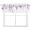 Lilla akvarel blomstergardin 135 x 43 cm 1