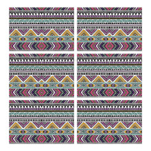 Boheemse placemats van linnen, 12x18 inch, set van 6