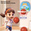 Canestro da basket da interno per bambini, da usare in casa. 6