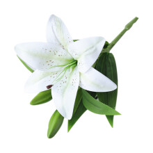 Bouquet de lys tigrés artificiels en latex avec tiges