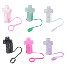 Bouchons de paille en résine pour boissons - Lot de 6
