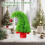 Green Artificial Christmas Tree Desktop Decor with Cloth 5