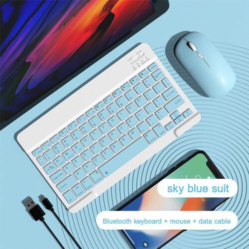 Set tastatură și mouse Bluetooth pentru tabletă Android