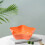 Snack Storage Box Orange 1PC 6.69x4.33x2.17in Divided 4