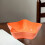 Snack Storage Box Orange 1PC 6.69x4.33x2.17in Divided 6