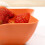 Snack Storage Box Orange 1PC 6.69x4.33x2.17in Divided 5