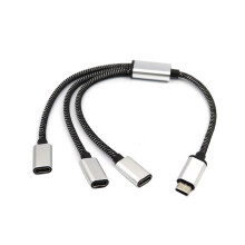 Cable divisor USB C macho a doble USB C hembra