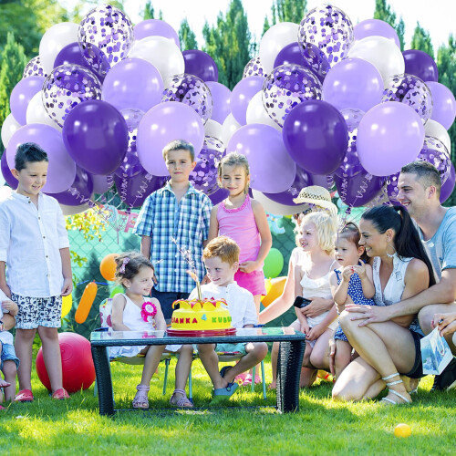 Konfetti-Latexballons mit Band, 30 Stück 2