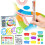 Set di stencil per disegnare forme, riutilizzabili, per bambini, 12 pezzi 7