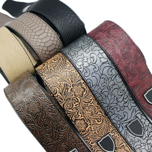 Λουράκι κιθάρας Leathers Deluxe από μαλακό δέρμα, εξαιρετικά μαλακό σουέτ υπόστρωμα, 1