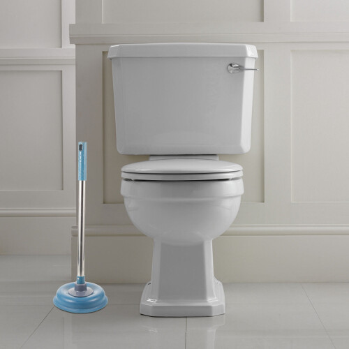Ventouse de toilette, design simple, 1 pièce, 53 x 15 cm