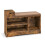 Banc à chaussures d'entrée avec rangement, marron rustique, 1 tiroir, 3 1