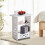 Minimalist White Plastic Bedside Table 18-inch Compact 5