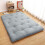 futon japonais pliable, taille standard, gris clair 1