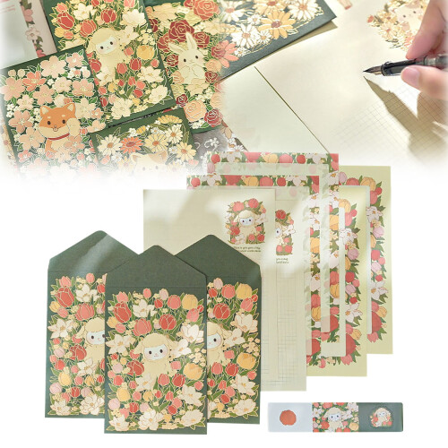 Briefpapier und Umschläge mit Tiermotiven, 1