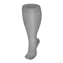 Damen-Kniestrümpfe, Grau, XXL, Uni, Komfort, Freizeit