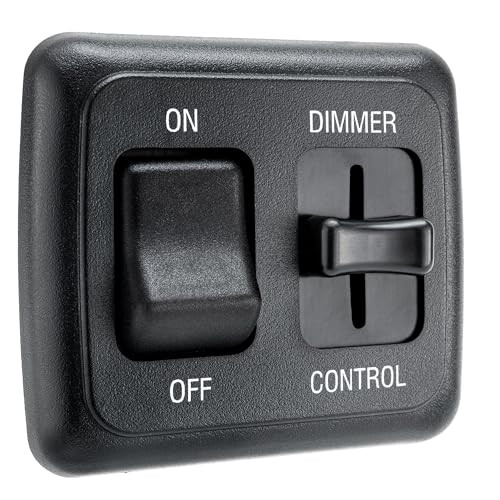 Interruptor dimmer RecPro RV 12V DC preto
