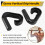 Gyms Vertical Grip Handle Pulls  Resistance Band Handle Exercises Band Attachments Handle for Pulls- Bar Workouts 3