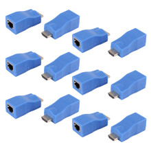 6X Extender to Rj45 Lan Network Extension Transmitter Receiver Tx Rx Cat5E Cat6 Ethernet Cable V1.4 30M 4K Hd TV