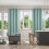 Blackout Curtains Linen Blend 63x52 Inches White Lined 5
