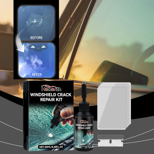 Windshield Crack Repair Kit Nano Glass Fluid 1 Set 1