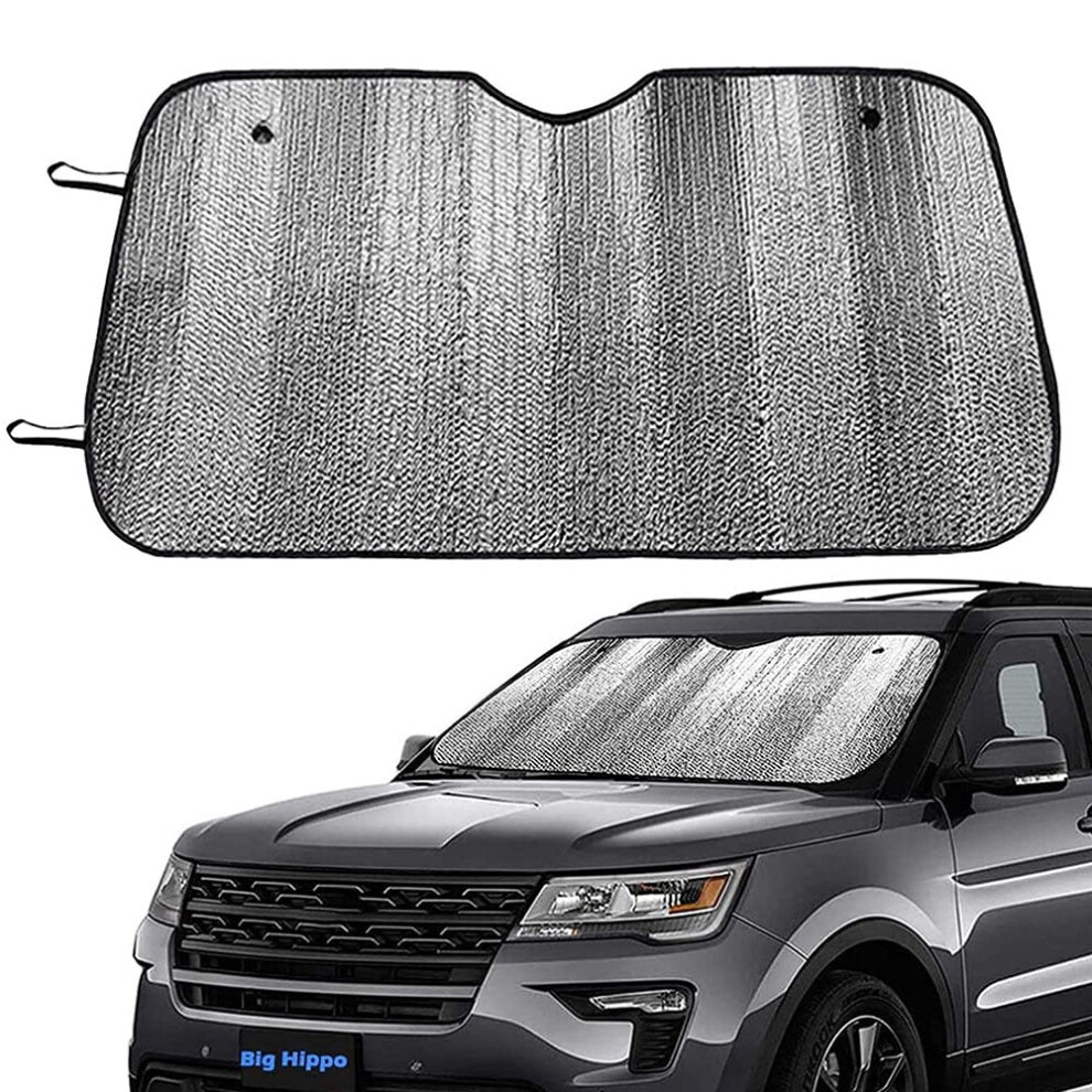 Front Car Sunshade Windshield Jumbo Silver 9193271391975