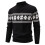 Pull de Noël pour homme en maille jacquard, manches longues 1