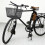 Cykelkorg med framstyre i Iron, svart, rektangulär, 1 set 1