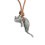 Katzenanhänger-Halskette, Statement-Schmuck, 1 Stück 1