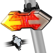 Fahrradrücklicht mit Blinkern, USB-aufladbar, 11 Modi