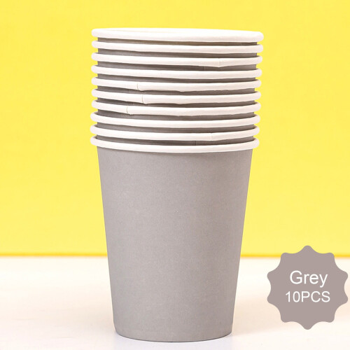 Vasos de papel desechables de 255 ml (10 unidades)