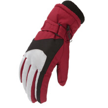 Gants d'hiver pour enfants, moufles de ski antidérapantes, rouge, pour les 6-10 ans