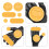 Gants de skateboard Sliders en polypropylène, 6 pièces 1