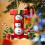 Christmas Snowman Ornament with Initial Letter, Red 3